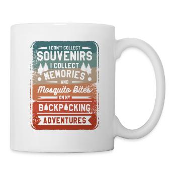 Je ne collectionne pas les souvenirs Je collectionne les souvenirs - Mug blanc - blanc - Droite