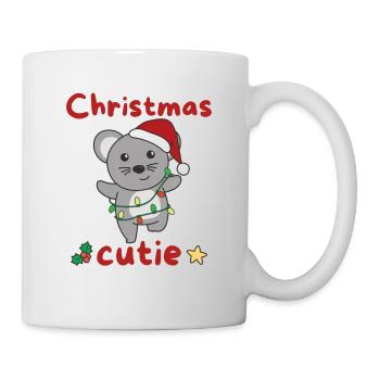 Souris de Noël Souris Christmas Cutie - Mug blanc - blanc - Droite