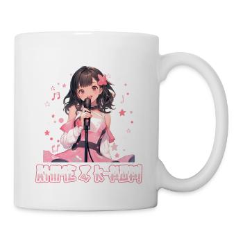 Juste une fille qui aime l’anime et la K-Pop - Mug blanc - blanc - Droite