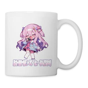 Juste une fille qui aime l’anime et la K-Pop - Mug blanc - blanc - Droite