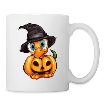 Vintage Duck Pumpkin Lazy Halloween Party Costume - Mug blanc - blanc - Droite