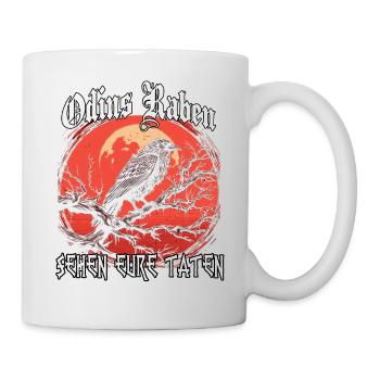 Blutrabe | Wikinger Odins Raben Wikinger - Tasse - Weiß - Rechts