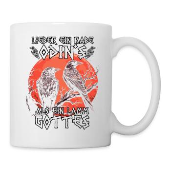 Légendes vikings | Costume Viking | Corbeau d’Odin - Mug blanc - blanc - Droite