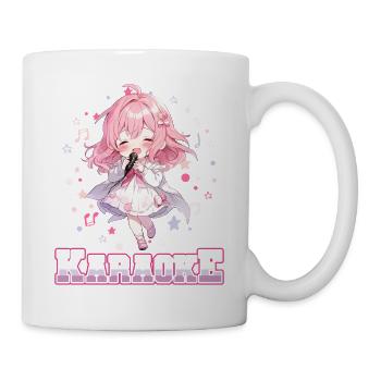 Filles Manga Anime Karaoké - Mug blanc - blanc - Droite