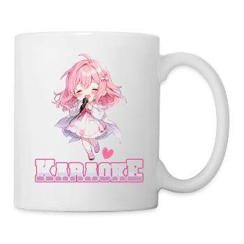 Filles Manga Anime Karaoké - Mug blanc - blanc - Droite