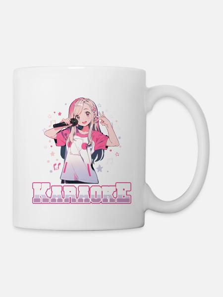 Easily distracted by Karaoke - Tasse - Weiß