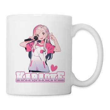 Filles Manga Anime Karaoké - Mug blanc - blanc - Droite