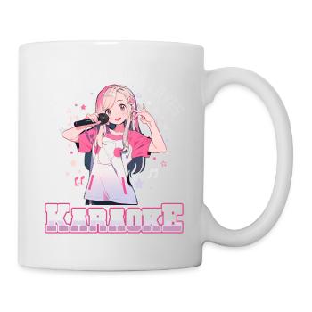 Juste une fille qui aime le karaoké - Mug blanc - blanc - Droite