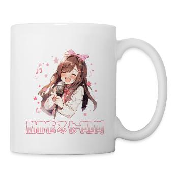 Juste une fille qui aime l’anime et la K-Pop - Mug blanc - blanc - Droite