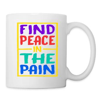 Trouver la paix dans la douleur 15 - Mug blanc - blanc - Droite