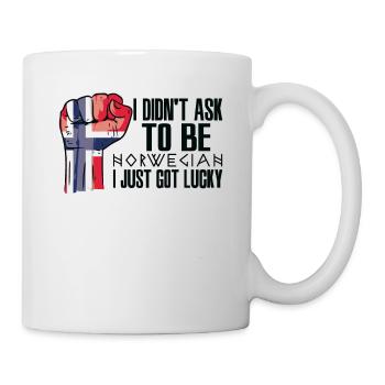 Fierté norvégienne Drapeau norvégien cultivé - Mug blanc - blanc - Droite