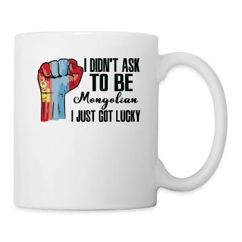 Mongolian Pride Mongolia Flag Grown Mongolian - Mug - white - Right