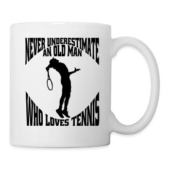 Tennisverein Tennisspieler Tennis Tennisliebhaber - Tasse - Weiß - Rechts