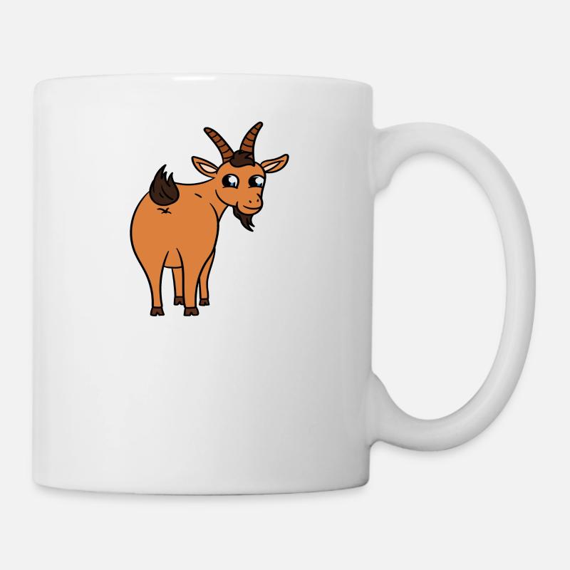 Ma chèvre pense que je suis cool - Mug blanc - blanc