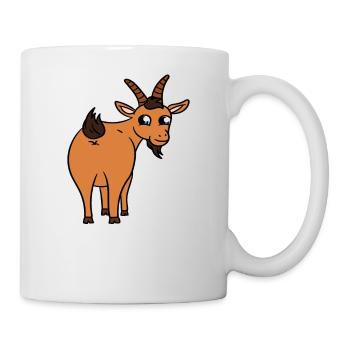 Jésus, le café et les chèvres - Mug blanc - blanc - Droite
