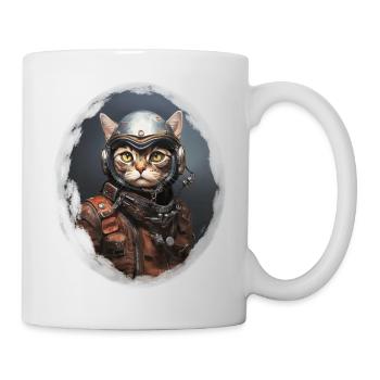 Chat cool. Le chat en vous. - Mug blanc - blanc - Droite