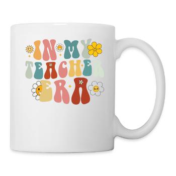 Groovy In My Teacher Era Back to School Teacher - Mug - white - Right