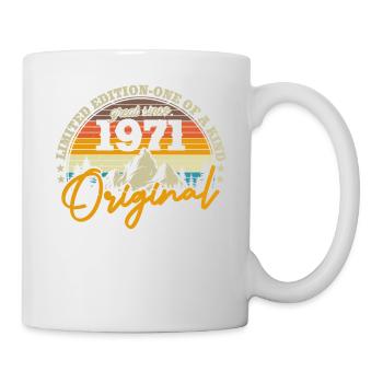 Vintage 1971 Geburtstagsgeschenk - Tasse - Weiß - Rechts