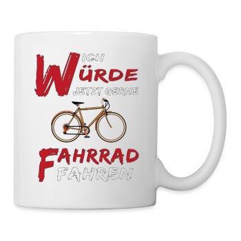 FAHRRAD FAHREN - Tasse - Weiß - Rechts