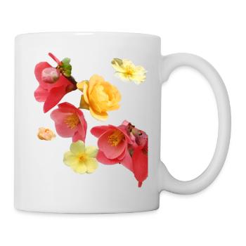 Fleurs,Fleur,Printemps,Fleurs,Tulipes,Roses - Mug blanc - blanc - Droite