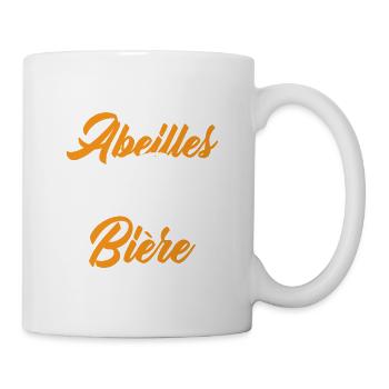 S'il y a des abeilles et de la bière - Mug blanc - blanc - Droite