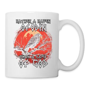 Wikinger Legend | Odins Raben | Hugin und Munin - Tasse - Weiß - Rechts