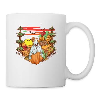 Gothic Forest Boo Ghost Spooky Season Mushroom - Tasse - Weiß - Rechts