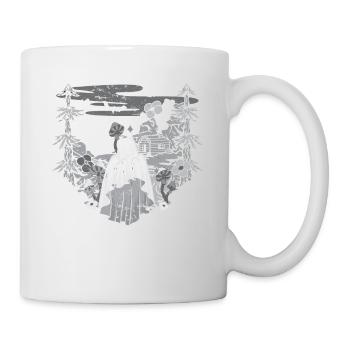 Forest Boo Ghost Spooky Season Mushroom - Tasse - Weiß - Rechts