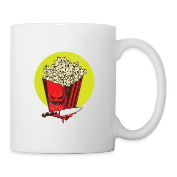 Let's Watch Horror Movies Happy Halloween Creepy - Tasse - Weiß - Rechts