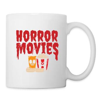 Regardons des films d’horreur Joyeux Halloween Jack O - Mug blanc - blanc - Droite