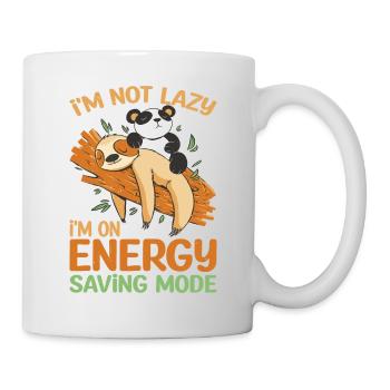 Je ne suis pas paresseux Je suis en mode d’économie d’énergie 4 - Mug blanc - blanc - Droite