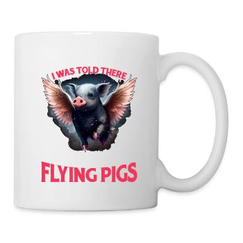 On m’a dit qu’il y aurait des cochons volants 2157 - Mug blanc - blanc - Droite