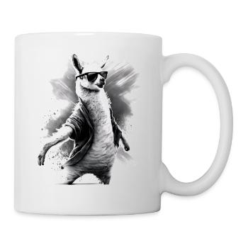 Dancing Llama Llamas Alpaca Animal Gift Idea - Mug - white - Right