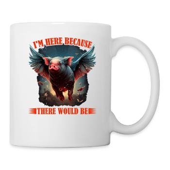 On m’a dit qu’il y aurait des cochons volants 2257 - Mug blanc - blanc - Droite