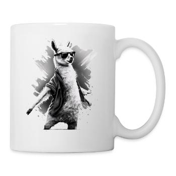 Dancing Llama Llamas Alpaca Animal Gift Idea - Mug - white - Right