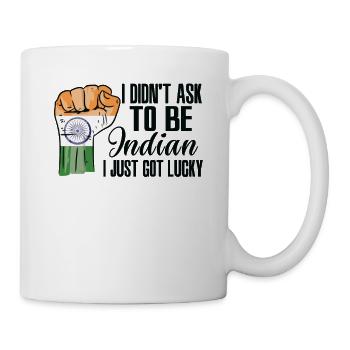 Fierté indienne Drapeau indien cultivé - Mug blanc - blanc - Droite