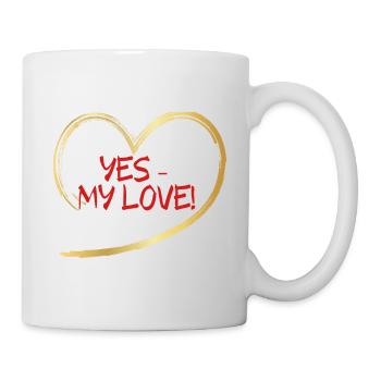 MY LOVE 3 - Tasse - Weiß - Rechts