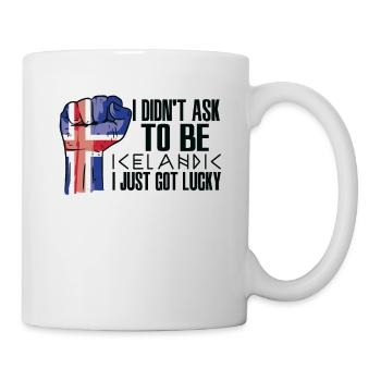 Fierté islandaise Drapeau islandais cultivé - Mug blanc - blanc - Droite