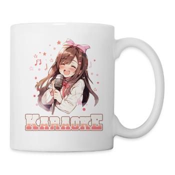 Filles Manga Anime Karaoké - Mug blanc - blanc - Droite