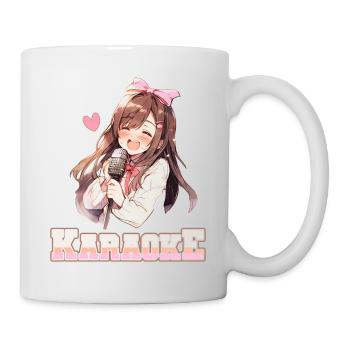 Filles Manga Anime Karaoké - Mug blanc - blanc - Droite