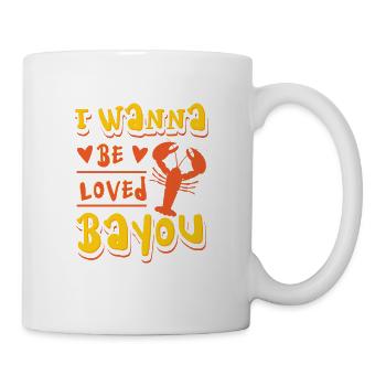 Ich möchte geliebt werden Bayou-Krabbe - Tasse - Weiß - Rechts