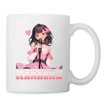 Filles Manga Anime Karaoké - Mug blanc - blanc - Droite