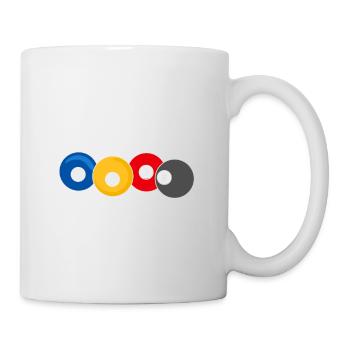 Ich weiß, dass ich wie ein Mädchen spiele und vers - Tasse - Weiß - Rechts