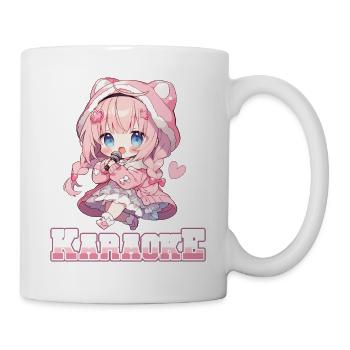 Filles Manga Anime Karaoké - Mug blanc - blanc - Droite