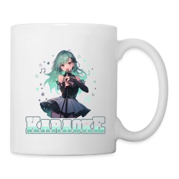 Juste une fille qui aime le karaoké - Mug blanc - blanc - Droite