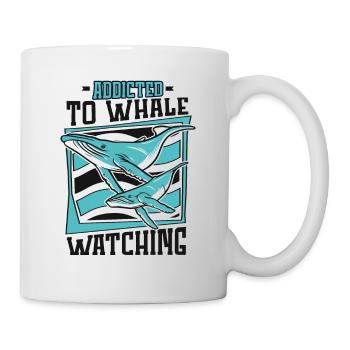 Accro à l'observation des baleines Cétacé Cachalot Baleine - Mug blanc - blanc - Droite