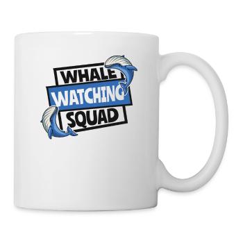 Équipe d'observation des baleines Béluga bleu Cétacé Baleine - Mug blanc - blanc - Droite