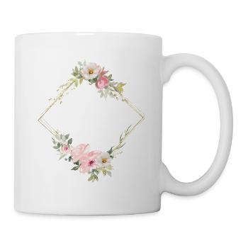 Bouquet of flowers, customisable - Mug - white - Right