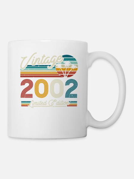 Vintage 2002 Geburtstagsgeschenk - Tasse - Weiß
