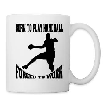 Handballfan Handballspieler Handballteam Handball - Tasse - Weiß - Rechts